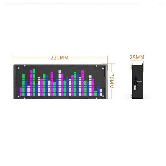 LED Music Spectrum Clock DIY Kit 512pcs LED SMD Welding Kit Electronic DIY Level Display Light Kit