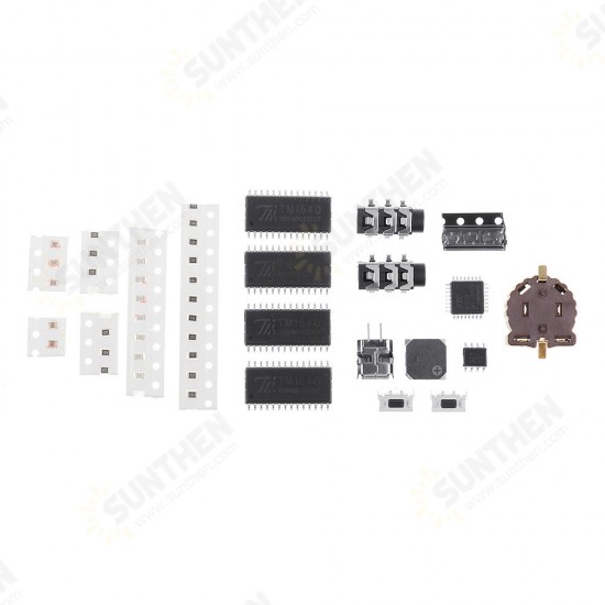 LED Music Spectrum Clock DIY Kit 512pcs LED SMD Welding Kit Electronic DIY Level Display Light Kit