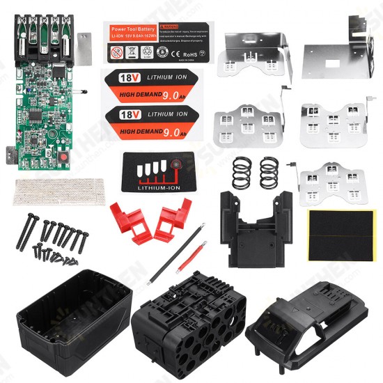 M18 Lithium Battery Plastic Case Charging Protection Circuit Board PCB For Milwaukee 18V 3.0Ah 9.0Ah Battery Box Sell Housing