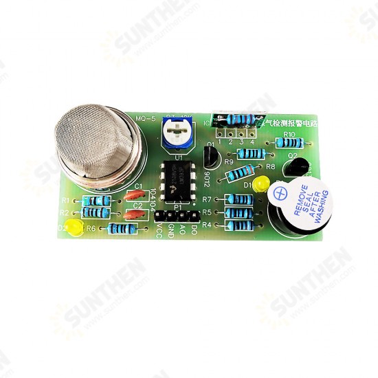 MQ-5 Gas Detection Alarm Circuit Sound and Light Electronic Teaching Training DIY Parts Production Sensor Kit