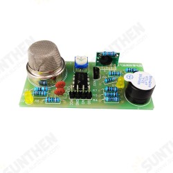 MQ-5 Gas Detection Alarm Circuit Sound and Light Electronic Teaching Training DIY Parts Production Sensor Kit MQ-5 Gas Detection Alarm Circuit Sound and Light Electronic Teaching Training DIY Parts Production Sensor Kit