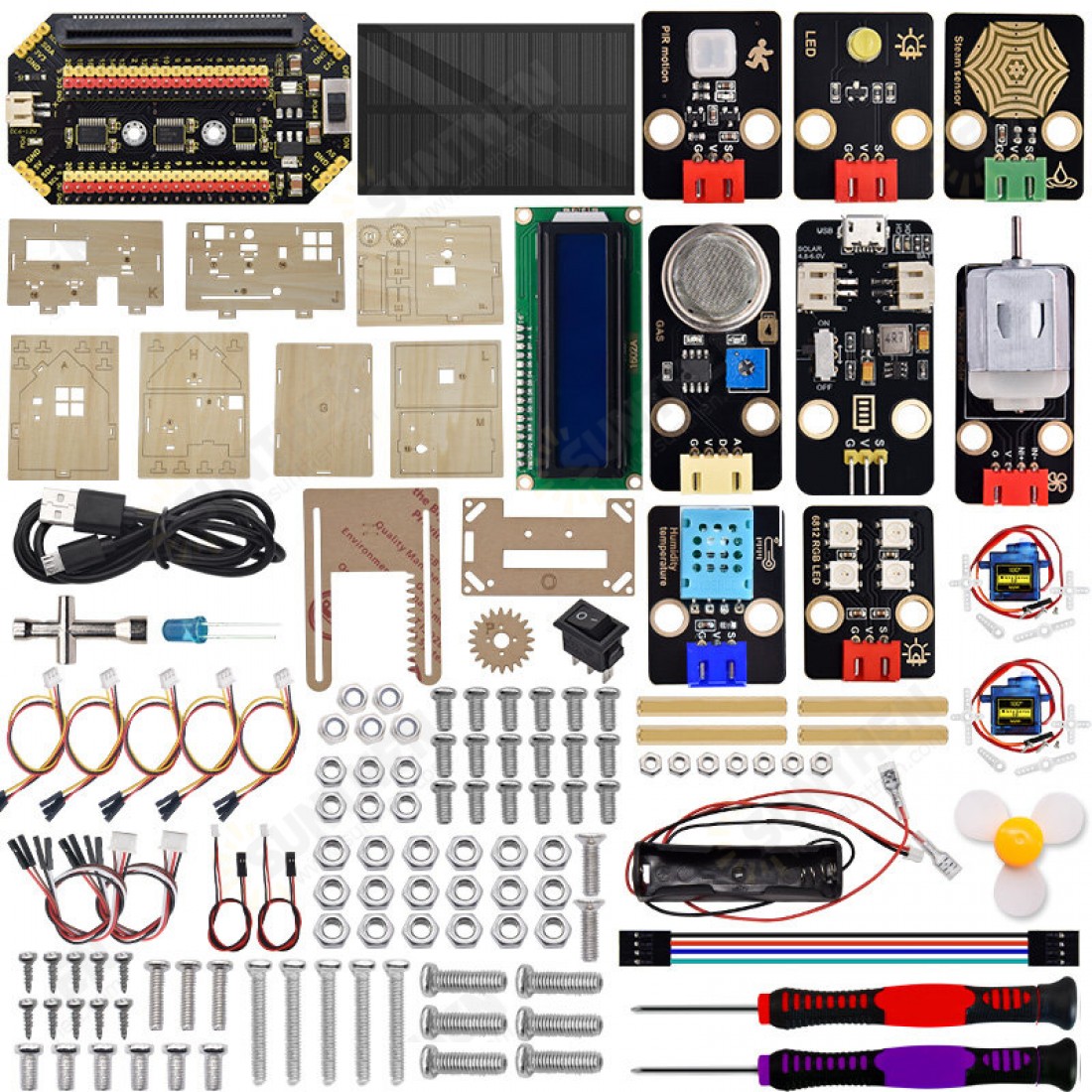 Micro:bit Lot Smart Home Kit for Python Graphic Programming STEAM Maker ...
