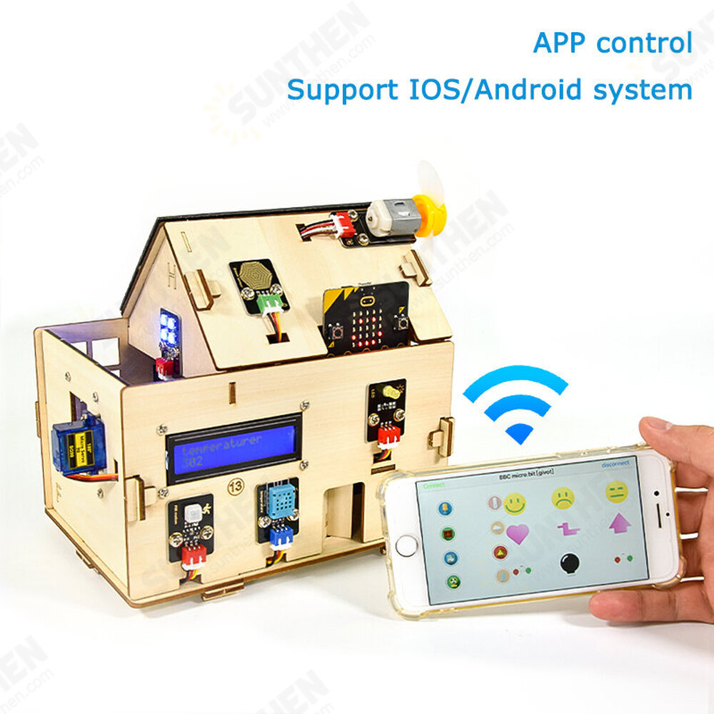 Micro:bit Lot Smart Home Kit for Python Graphic Programming STEAM Maker ...