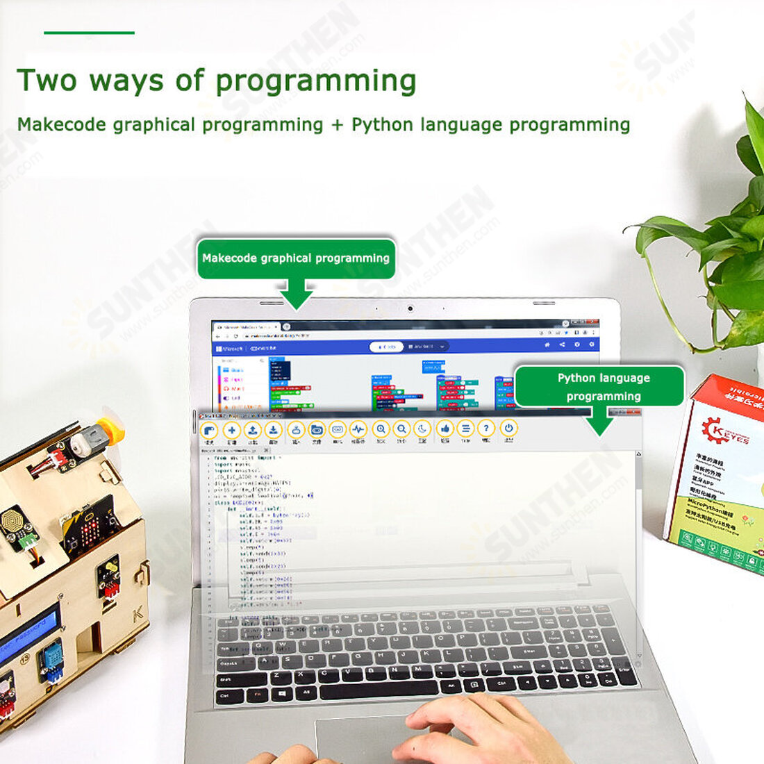 Micro:bit Lot Smart Home Kit for Python Graphic Programming STEAM Maker ...