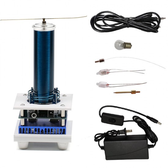 Music Tesla Coil Arc Plasma Loudspeaker Wireless Transmission Experiment Desktop Toy