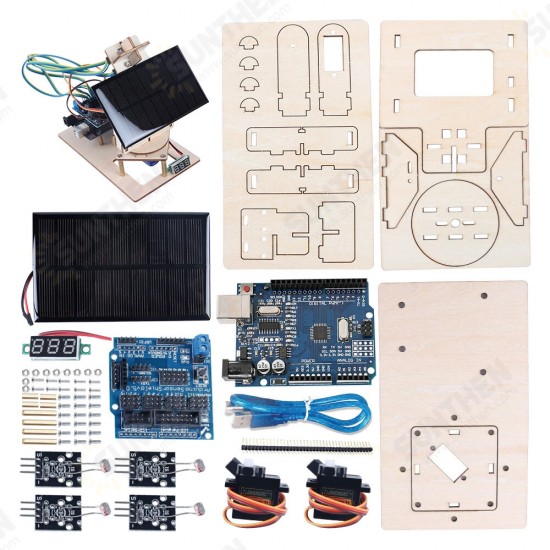 New Starter Kit Intelligent Solar Tracking Equipment DIY STEM Programming Toys Parts For Arduin0