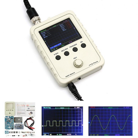 DSO-SHELL DSO150 15001K DIY Digital Oscilloscope Unassembled Kit With Housing