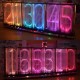 Oversized Font Analog Nixie Tube Clock Rainbow LED Full Color Music Spectrum DIY Kit