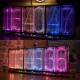 Oversized Font Analog Nixie Tube Clock Rainbow LED Full Color Music Spectrum DIY Kit