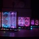 Oversized Font Analog Nixie Tube Clock Rainbow LED Full Color Music Spectrum DIY Kit