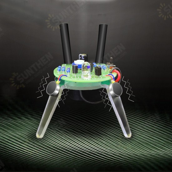 Photosensitive Mobile Robot DIY Kit Tail Breathing Light Electronic Education Training Photosensitive Mobile Robot DIY Kit Tail Breathing Light Electronic Education Training
