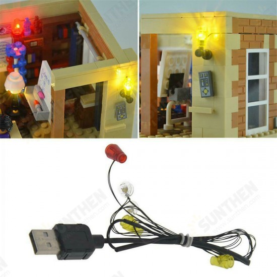 Plastic Self-locking Brick DIY LED Light Kit for Brick FunCreator Building DIY House