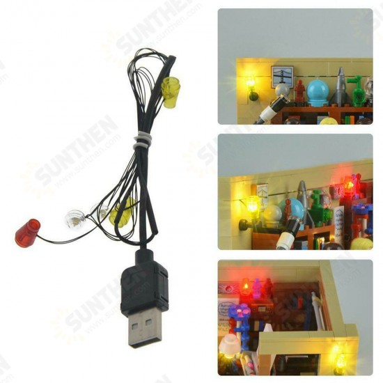 Plastic Self-locking Brick DIY LED Light Kit for Brick FunCreator Building DIY House