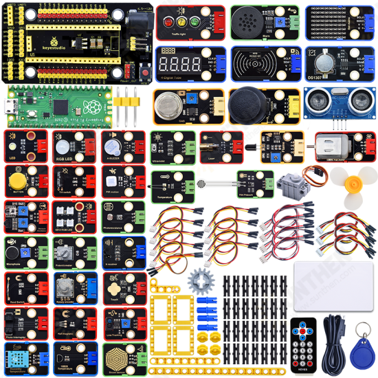 Raspberry Pi Pico 37 in 1 Sensor Kit for MicroPython with Main Board Basic MicroPython Programming