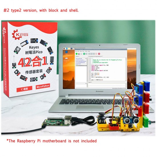 Raspberry Pi Pico 42 in 1 Sensor Kit for MicroPython without Main Board Development Board Basics