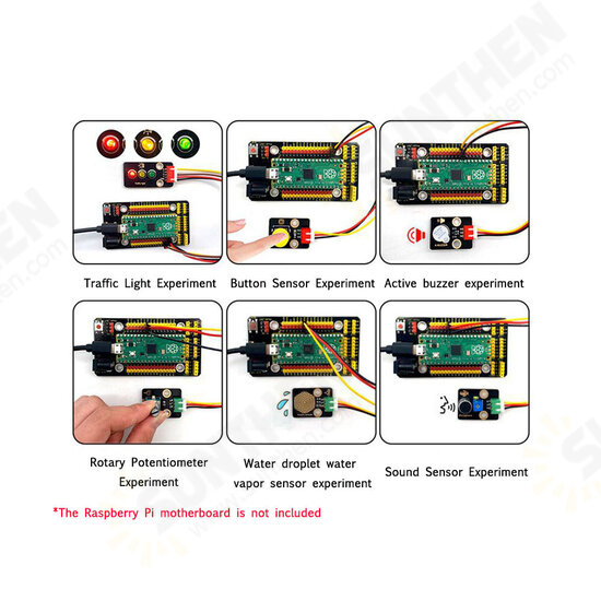 Raspberry Pi Pico 42 in 1 Sensor Kit for MicroPython without Main Board Development Board Basics