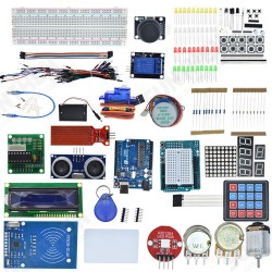 Starter Kit for Arduino UN0 R3 - UN0 R3 Breadboard and Holder Step Motor / Servo /1602 LCD / Jumper Wire/ UN0 R3(Arduino-Compatible) - Variations And Clones Which Are Software And Hardware Compatible Starter Kit for Arduino UN0 R3 - UN0 R3 Breadboard and Holder Step Motor / Servo /1602 LCD / Jumper Wire/ UN0 R3(Arduino-Compatible) - Variations And Clones Which Are Software And Hardware Compatible