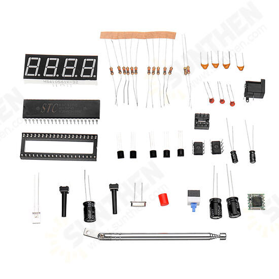 TEA5767 DC 4.5V-5.5V DIY Mini Digital FM Radio 87MHZ-108MHZ 2W 8ohm Speaker Electronics Kit