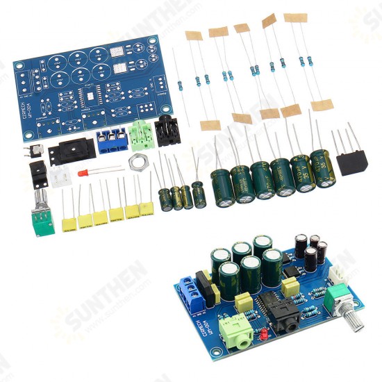 TPA6120 Headphone Amplifier Board HIFI TPA6120A2 Enthusiast Headphones AMP Amplificador Zero Noise DIY Kit