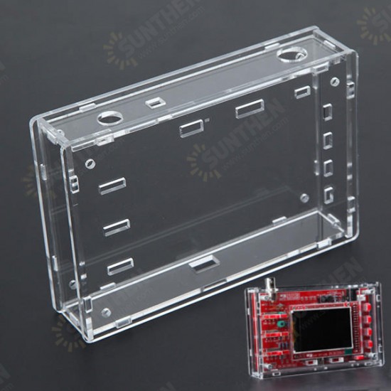 Transparent Acrylic Sheet Housing Module Case For DSO138 Oscilloscope