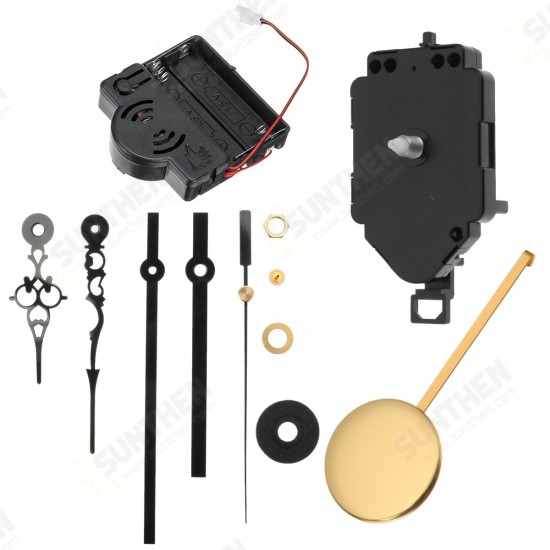 Wall Quartz Pendulum Clock Movement Mechanism Music Box DIY Repair Kit for Repairing Replacing Home Decorations