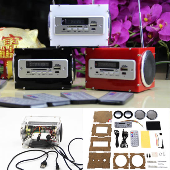 YD-BT001 DIY Multi-function Wireless bluetooth Audio Electronic Kit Radio Amplifier Audio Production Kit