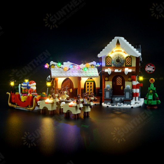 DIY LED Lighting Light Kit for Lego 10245 Christmas Series Building Blocks Lighting Accessories