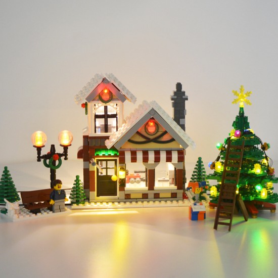 DIY LED Lighting Light Kit for Lego 10249 Christmas Toy Store Building Blocks Lighting Accessories