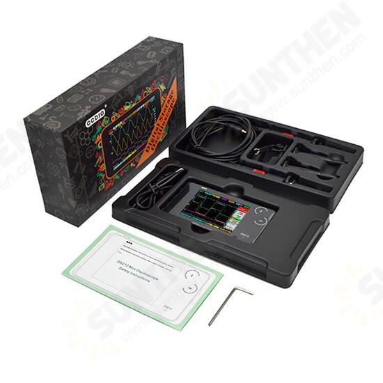 DS212 Digital Storage Oscilloscope Portable Nano Handheld Bandwidth 1MHz Sampling Rate 10MSa/s Thumb Wheel