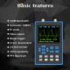 DSO2512G 2.8 Inch Dual Channel + Signal Generator 120M Digital Oscilloscope 500GS/s FFT Spectrum Analysis Three Trigger Modes