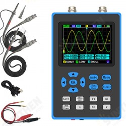 DSO2512G 2.8 Inch Dual Channel + Signal Generator 120M Digital Oscilloscope 500GS/s FFT Spectrum Analysis Three Trigger Modes