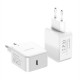 C100-PD 30W USB PD Charger PPS PD3.0 QC3.0 FCP SCP Fast Charging Wall Charger Adapter EU Plug For iPhone 13 Samsung iPad Pro For MacBook Air M1