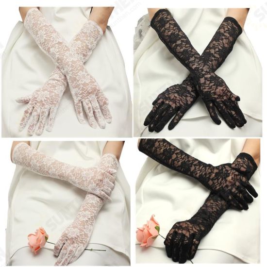 1 Pair Bride Wedding Party Dress Finger Bridal Glove Home Decorations