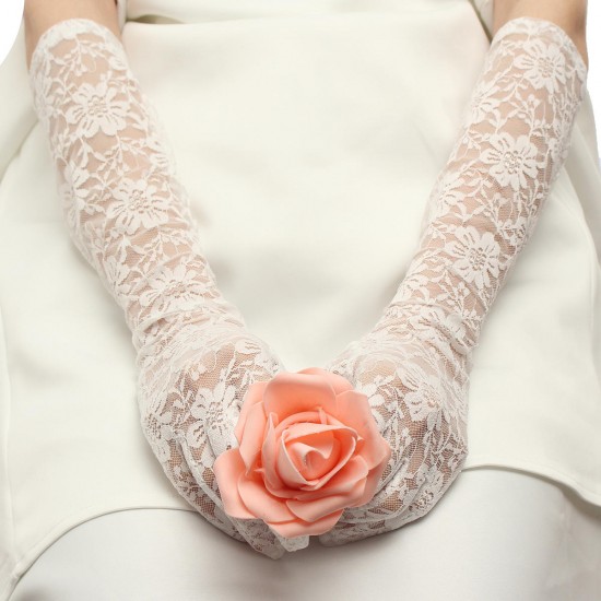 1 Pair Bride Wedding Party Dress Finger Bridal Glove Home Decorations