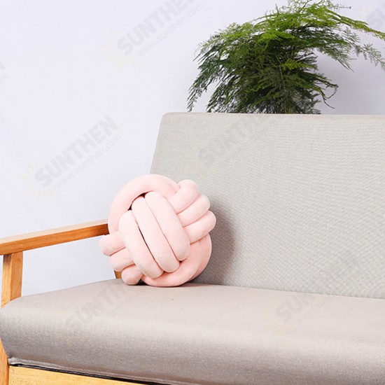 10inch 12inch Soft Knot Pillow Sofa Cushion Round Ball Plush Pillow Home Car Decorations