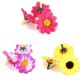 100Pcs Artificial Daisy Gerbera Heads Silk Flowers Wedding Birthday Party Decorations