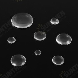 100Pcs Round Clear Glass Dome Cabochon Cameo Flat Back Crystal Magnify Base Cover DIY 100Pcs Round Clear Glass Dome Cabochon Cameo Flat Back Crystal Magnify Base Cover DIY