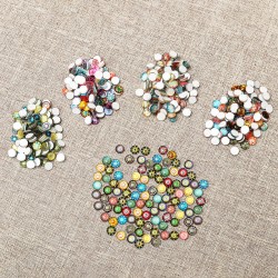 100Pcs/Set 10MM Round Mixed Supplies Crafted Handcrafted Tiles For Jewelry Making Decorations 100Pcs/Set 10MM Round Mixed Supplies Crafted Handcrafted Tiles For Jewelry Making Decorations