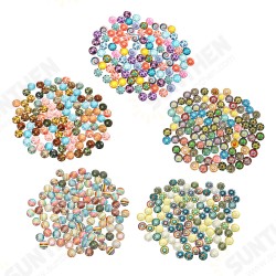 100Pcs/Set 10MM Round Mixed Supplies Crafted Handcrafted Tiles For Jewelry Making Decorations 100Pcs/Set 10MM Round Mixed Supplies Crafted Handcrafted Tiles For Jewelry Making Decorations