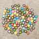 100Pcs/Set 10MM Round Mixed Supplies Crafted Handcrafted Tiles For Jewelry Making Decorations