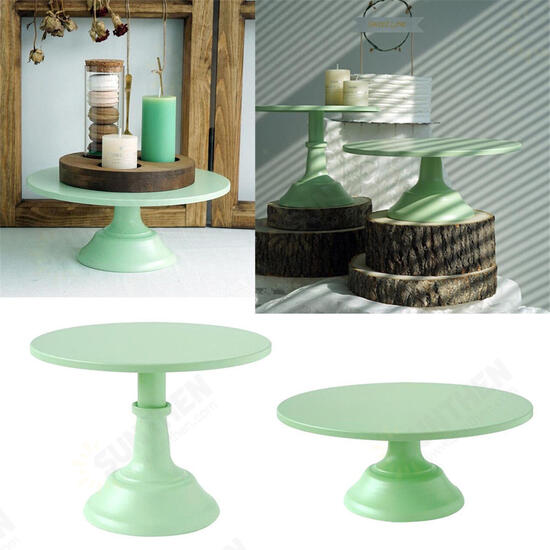 10/12 Inch Iron Green Round Cake Stand Pedestal Dessert Holder Wedding Party Decorations