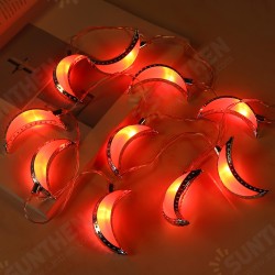10Pcs LED Deluxe Ramadan Night Lights Eid String Light Moon Decorations 10Pcs LED Deluxe Ramadan Night Lights Eid String Light Moon Decorations
