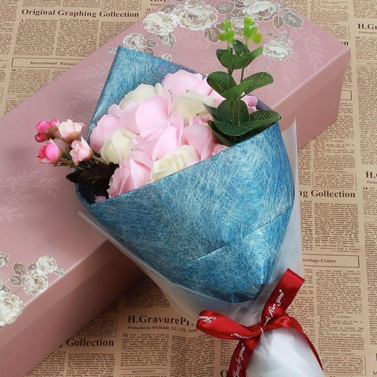 13Pattern 4.5M Flower Bouquet Wrapping Paper Craft Xmas Gifts Packaging Decorations Supplies