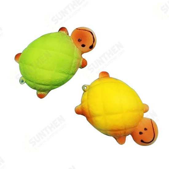 1PCS 10X13CM Random Kawaii Turtle Shape Squishy Toy Cell Phone Chain