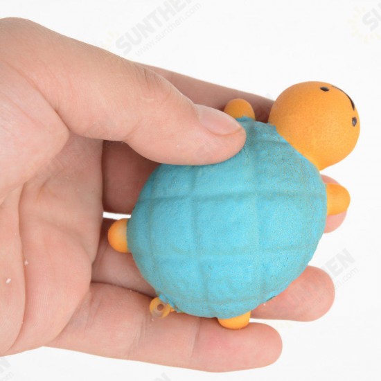 1PCS 10X13CM Random Kawaii Turtle Shape Squishy Toy Cell Phone Chain