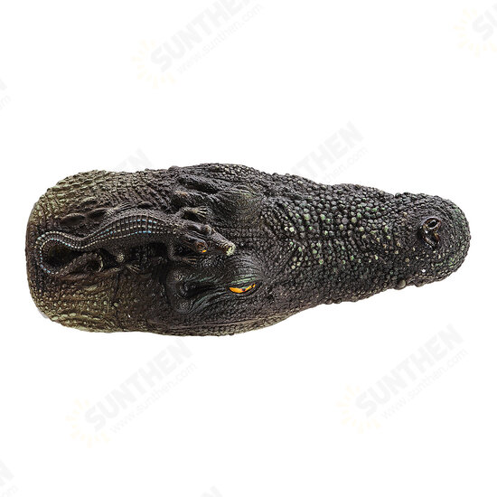 2 Styles Artificial Floating Crocodile Head Garden Pond Pool Decoration Ornament