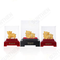2019 Chinese Zodiac Gold Pig Money Wealth Statue Office Home Decorations Ornament Gift 2019 Chinese Zodiac Gold Pig Money Wealth Statue Office Home Decorations Ornament Gift