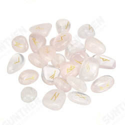25pcs/Set Engraved Chakra Stones Opal Reiki Healing Energy Palm Natural Gemstone Decorations 25pcs/Set Engraved Chakra Stones Opal Reiki Healing Energy Palm Natural Gemstone Decorations
