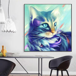 30*30CM 5D Cat DIY Diamond Paintings Cross Stitch Tool Set Diamond Embroidery Box Art Craft 30*30CM 5D Cat DIY Diamond Paintings Cross Stitch Tool Set Diamond Embroidery Box Art Craft