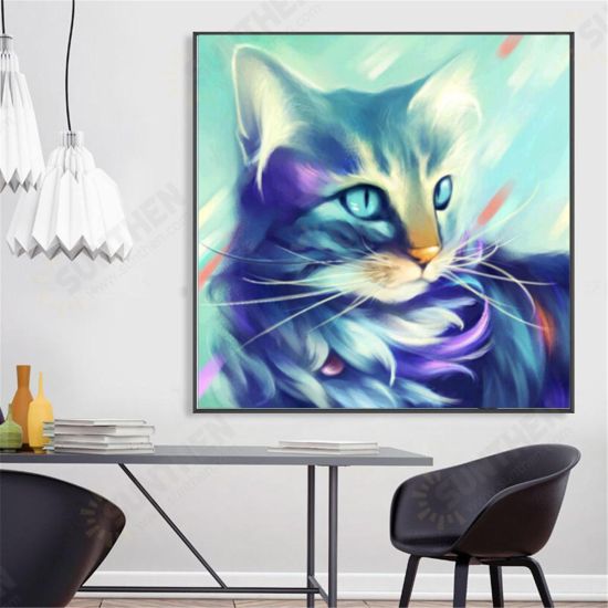 30*30CM 5D Cat DIY Diamond Paintings Cross Stitch Tool Set Diamond Embroidery Box Art Craft